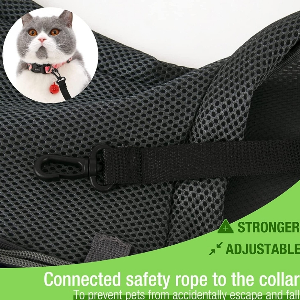 Pet Dog Sling Carrier Bag for Small Dogs Puppy Cat Sling Backpack - Brand New - Picture 7 of 8